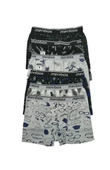 Erkek Likralı Boxer 6 lı Desenli Karışık Renkler (Menbox 1052) - 2