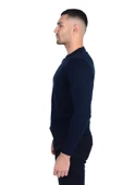 Cengiz İnler Sıfır Yaka Düz Slim Erkek Triko - 3
