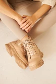 Albishoes M.P Kaymaz Taban Soğuk Geçirmez Suya Dayanıklı Çoraplı Kadın Bot Postal Çizme Kışlık Bot - 2