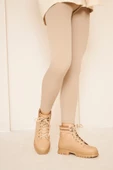 Albishoes M.P Kaymaz Taban Soğuk Geçirmez Suya Dayanıklı Çoraplı Kadın Bot Postal Çizme Kışlık Bot - 5