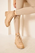 Albishoes M.P Kaymaz Taban Soğuk Geçirmez Suya Dayanıklı Çoraplı Kadın Bot Postal Çizme Kışlık Bot - 7