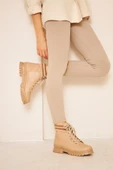 Albishoes M.P Kaymaz Taban Soğuk Geçirmez Suya Dayanıklı Çoraplı Kadın Bot Postal Çizme Kışlık Bot - 6