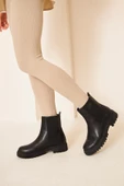 Albishoes M.P Kaymaz Taban Soğuk Geçirmez Suya Dayanıklı Kadın Bot Postal Chelsea Kışlık Bot - 2