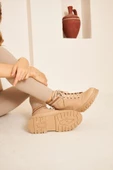 Albishoes M.P Kaymaz Taban Soğuk Geçirmez Suya Dayanıklı Çoraplı Kadın Bot Postal Çizme Kışlık Bot - 4