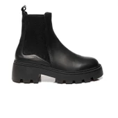 Greyder 57591 Kadın Siyah Hakiki Deri Chelsea Bot - 1