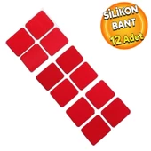 Automix Hazır Kesilmiş Silikon Bant Montaj Bandı Şeffaf Yapışkanlı 12 Li thumbnail 1