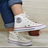 Fiyra 555 Beyaz Uzun Unisex Sneaker Keten Spor Ayakkabı - 3