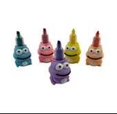 Rubenis Kurbağa Figürlü Mini Fosforlu Kalem 5'Li - 1