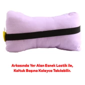 Automix Araba Araç Otomobil Oto Koltuk Başlığı Ergonomik Boyun Destek Yastığı LİLA Renk 44837 - 4