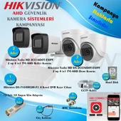Hikvision AHD 4 Adet 2 Mp Güvenlik Kamera Seti - 1
