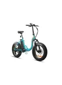 Kron Eft 100 Fat Bike Elektirikli 20 Jant 7 Vites M.disk(Mat Koyu-Turkuaz-Turuncu/siyah) - 1