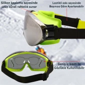 Bellasimo Kayak Gözlüğü Değiştirebilir Camlı Antifog Güneş Kar Gözlük Gümüş Snowboard Glasses Gözlük - 2