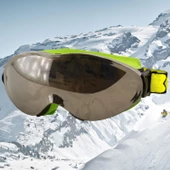 Bellasimo Kayak Gözlüğü Değiştirebilir Camlı Antifog Güneş Kar Gözlük Gümüş Snowboard Glasses Gözlük - 8