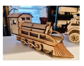 Hayal Sepeti TREN Ahşap Maket Büyük Boy   Boyanabilir Maket - 2