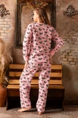 Nisanca Kışlık Kadın Welsoft Polar Pijama Takımı - Yeni Yıl Pijaması - 12