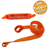 Safaset İş Kazası İş Sağlığı Güvenlik Önlem Yüksek Yer Düşme Düşüş Önleme Şok Tutucu Lanyard - 1