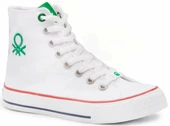 BENETTON 30628 Beyaz Kadın Spor Ayakkabı - 1