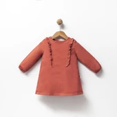 Jolbaby Fırfır Detaylı Vintage Kız Bebek Bayramlık Elbise - 1