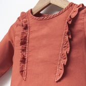 Jolbaby Fırfır Detaylı Vintage Kız Bebek Bayramlık Elbise - 3