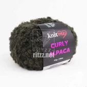 Knit Me Curly Alpaca KC06 Haki - 1