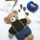 Knit Me Curly Alpaca KC07 Denim - 1