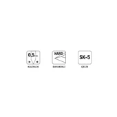 VIP-TEC VT875004-1 18Mm Kancalı Tip Maket Bıçağı Yedeği Yerli Üretim 10 Adet thumbnail 2