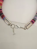 Kedi Köpek Boyun Tasması Bohem Kedi Kolyesi Renkli Jelibon Ayıcık - Pembe - 3