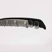 AUTOGP Vw polo 6r arka tampon difüzörü plastik 4 çıkış 2009+ gri - 2