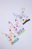 Babyhola Erkek Bebek Şapka Bere 3'lü Set Yenidoğan Hediyelik 42490 - 5