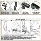 NİKEN Vw golf 4 kol dayama kolçak vidasız orta konsol niken - 4