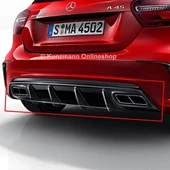 AUTOGP Mercedes w176 a45 amg difüzör ve egzoz uçları 2016+ a serisi - 1