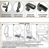 NİKEN Peugeot 207 kol dayama kolçak vidasız orta konsol niken - 4