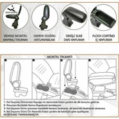 NİKEN Opel corsa e kol dayama kolçak vidasız orta konsol niken 2014+ - 4