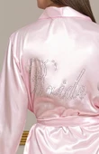Moon Girly 1153 Taşlı Saten Sabahlık Bride / Gelin - 5