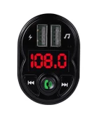 Concord C615  3.1A Çift USB & Şarj  Flash Bellek Girişi  Bluetooth Fm Transmitter - 4