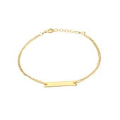 925 Ayar Gümüş Plaka Bileklik thumbnail 2