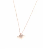 925 Ayar Gümüş Kuzey Kutup Yıldızı Kolye thumbnail 4