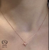 925 Ayar Gümüş Kuzey Kutup Yıldızı Kolye thumbnail 2