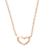 925 Ayar Gümüş İçi Boş Kalp Kolye thumbnail 4