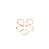 925 Ayar Gümüş Yuvarlak Yüzük, Pembe thumbnail 8