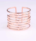 925 Ayar Gümüş Labirent Yüzük, Pembe thumbnail 4