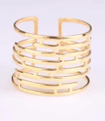 925 Ayar Gümüş Labirent Yüzük, Sarı thumbnail 1