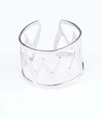 925 Ayar Gümüş Şerit Yüzük, Beyaz thumbnail 5