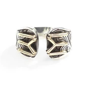 925 Ayar Gümüş Kayı Obası Sembolü Erkek Yüzük thumbnail 4