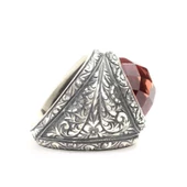 925 Ayar Gümüş Sultanayt Taşlı Erkek Yüzüğü thumbnail 2