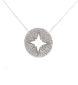 925 Ayar Gümüş Zirkon Taşlı Kuzey Yıldızı Kolye thumbnail 4