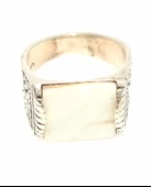 925 Ayar Gümüş Sedef Taşlı Erkek Yüzük thumbnail 2