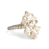 925 Ayar Gümüş Elişi Telkari Yüzük thumbnail 2