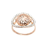 925 Ayar Rose Gümüş Taşlı Rodajlı Yüzük thumbnail 2