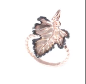 925 Ayar Rose Gümüş AsmaYaprağı Yüzük thumbnail 8